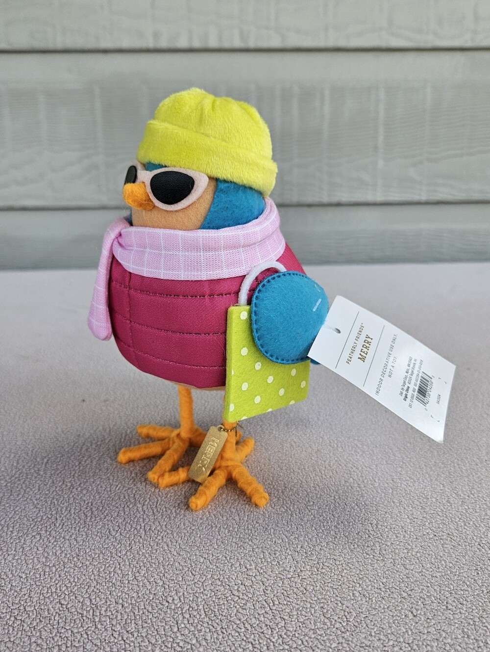 Target Wondershop Bird Christmas 2024 Featherly Friends Merry Puffer Coat Neon